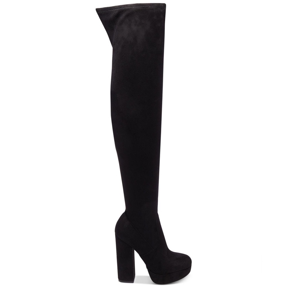 NWOT Steve Madden Sofia Black Over the Knee Faux Suede Stretch Boot 6